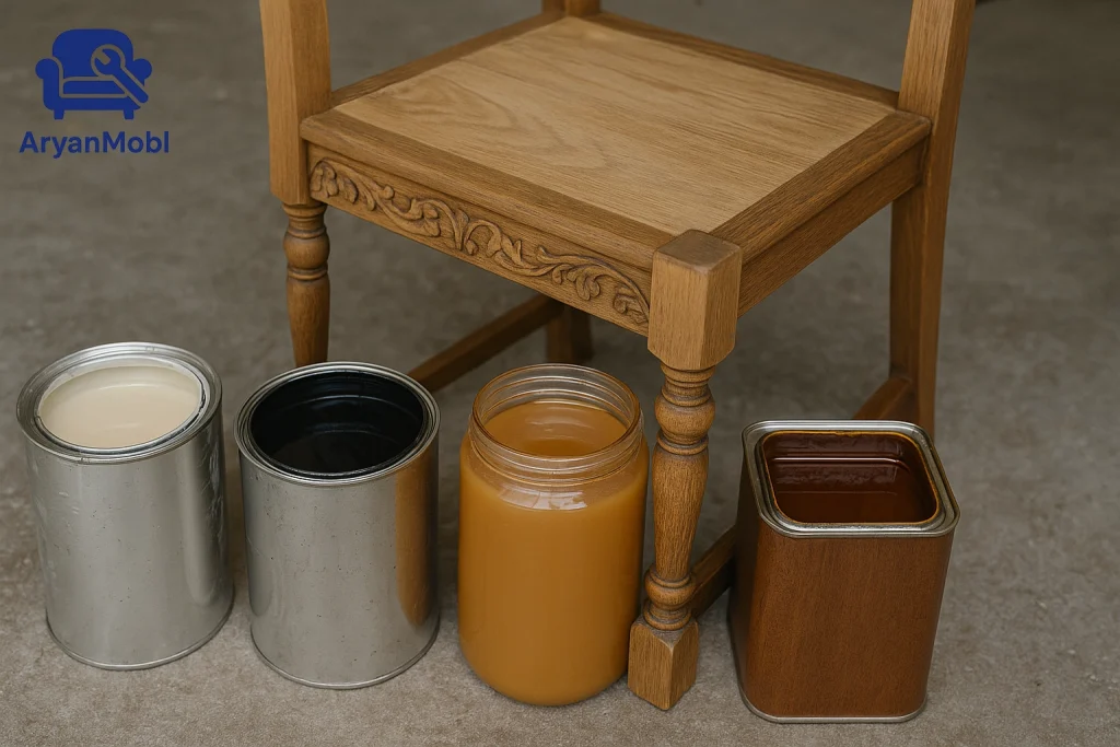 بهترین انواع رنگ برای مبلمان چوبی، رنگ کاری و ترمیم چوب، آریان مبل