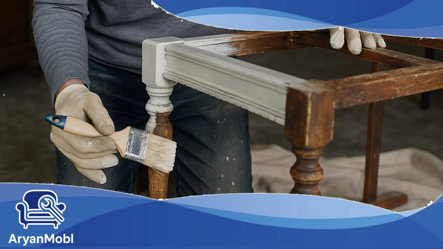 رنگ‌کاری مبلمان قدیمی، نکاتی که باید بدانید، آریان مبل