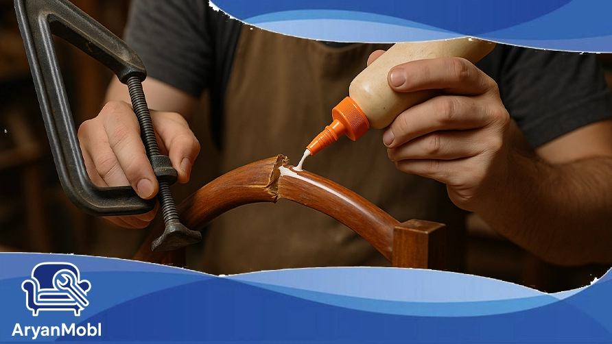 چگونه شکستگی‌های مبلمان چوبی را ترمیم کنیم، آریان مبل