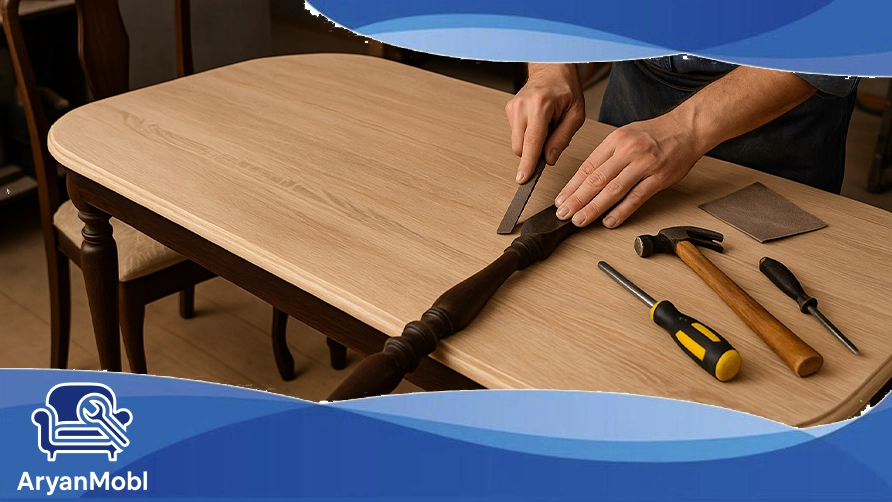 بازسازی میز ناهارخوری، آریان مبل