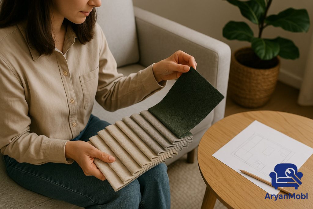 انواع پارچه مبلی و مقایسه آنها، رویه کوبی و بازسازی مبلمان، آریان مبل