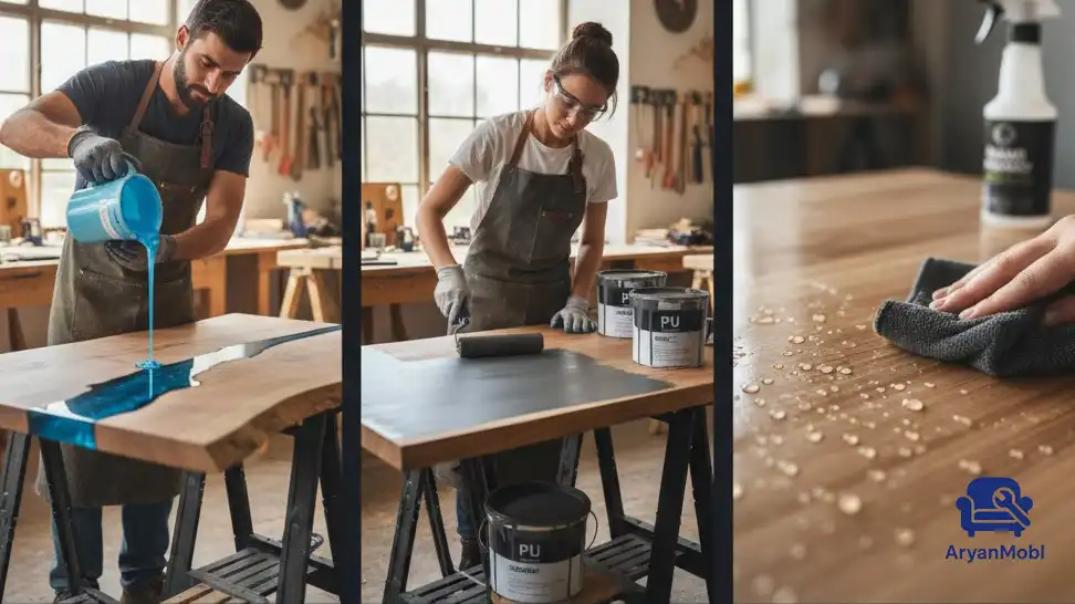 انتخاب متریال مقاوم برای میزهای خانواده، آریان مبل