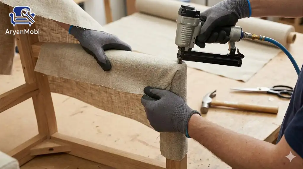 کشیدن پارچه (رویه کوبی)، آریان مبل