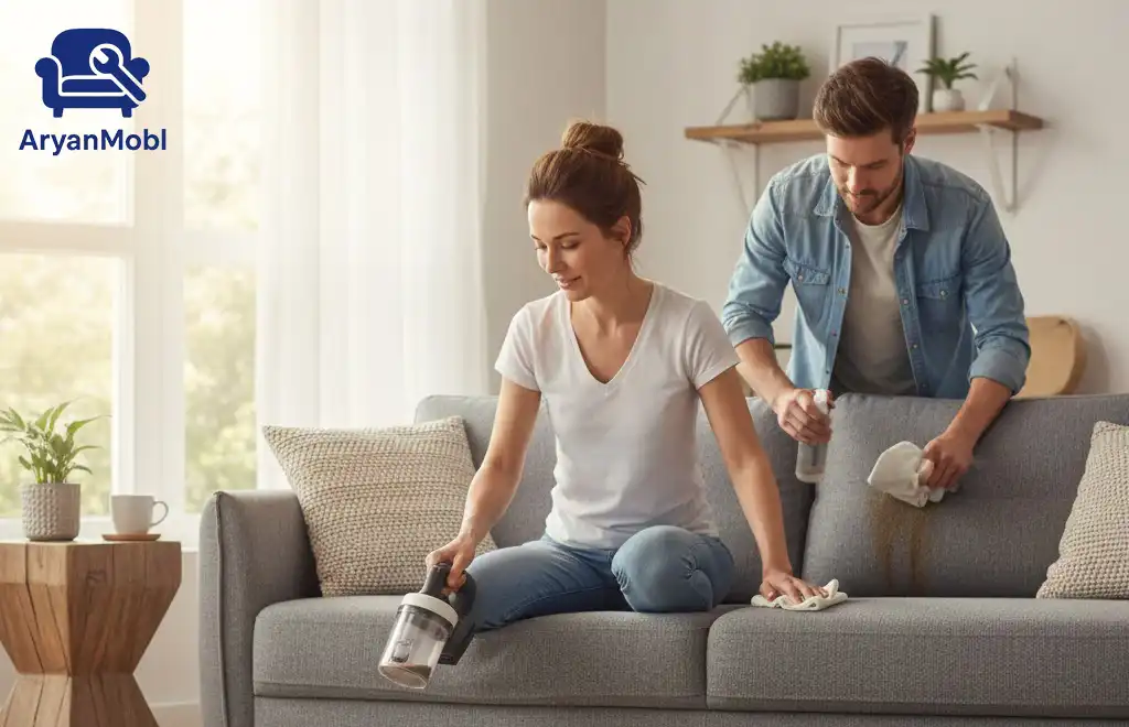 نکاتی طلایی برای مراقبت از مبل نوسازی شده، آریان مبل