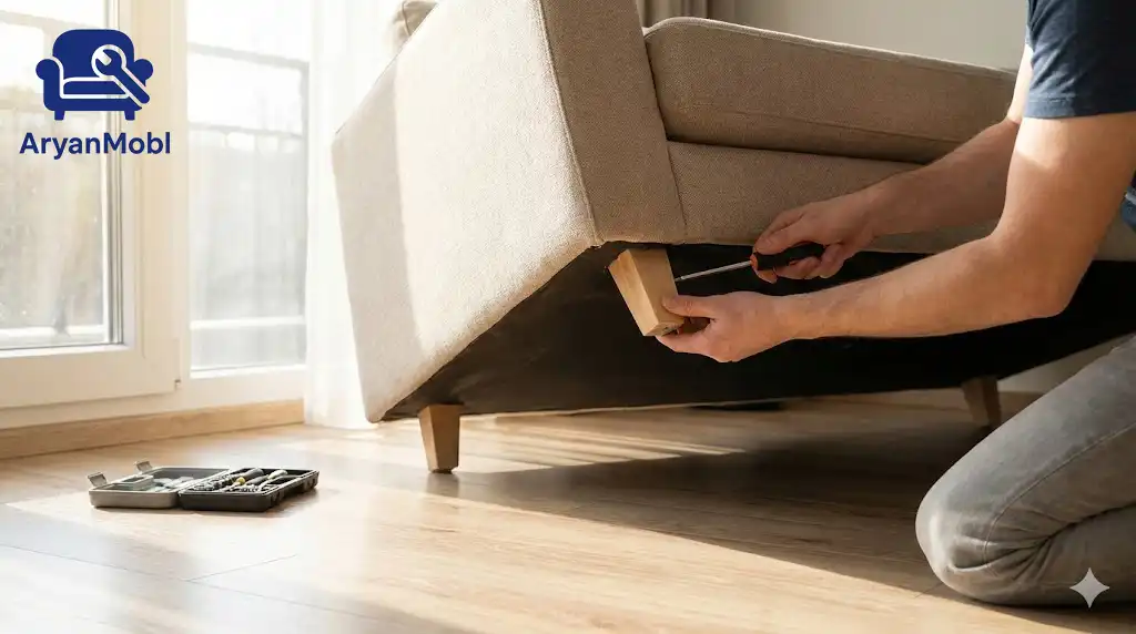 رفع لقی پایه‌ها؛ ساده‌ترین تعمیر خانگی، آریان مبل