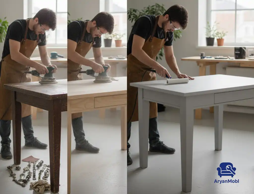 چرا سبک مینیمال برای بازسازی میز چوبی، آریان مبل