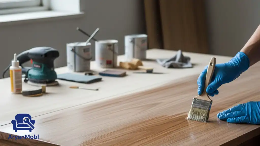 بازسازی میز چوبی مدرن: راهنمای گام به گام برای دکوری شیک و به‌روز، آریان مبل